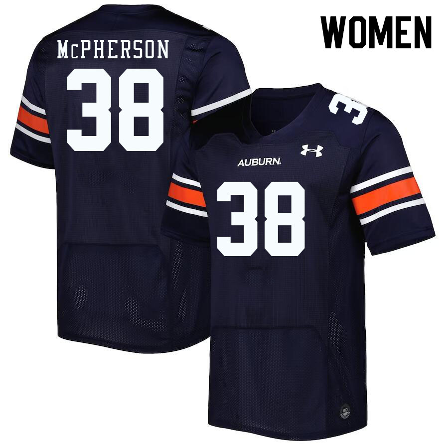 Women's Auburn Tigers #38 Alex McPherson Navy 2023 College Stitched Football Jersey